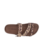 Sandalias flats Luciana para mujer color animal print