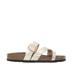 Sandalias flats Luciana para mujer color dorado