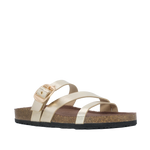 Sandalias flats Luciana para mujer color dorado