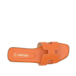 Sandalias flats Lucia para mujer color anaranjado