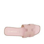 Sandalias flats Lucia para mujer color blush