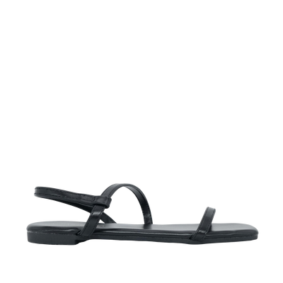 Sandalias flats Kristel para mujer color negro