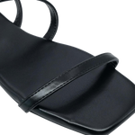 Sandalias flats Kristel para mujer color negro