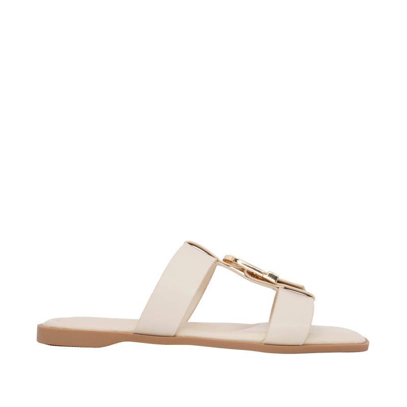 Sandalias flats Ipa para mujer color hueso