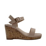 Sandalias de plataforma Maia para mujer color nude