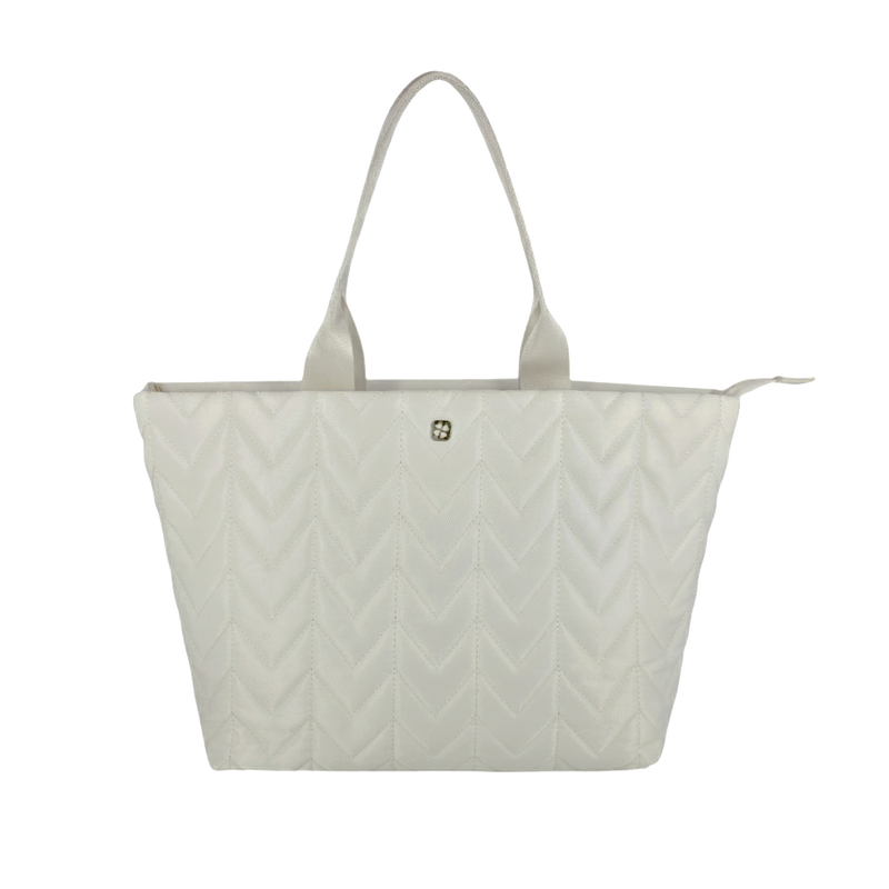 Cartera tote Giselle para mujer color hueso