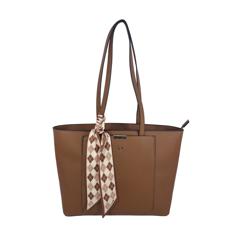 Cartera tote Kalany para mujer color tan