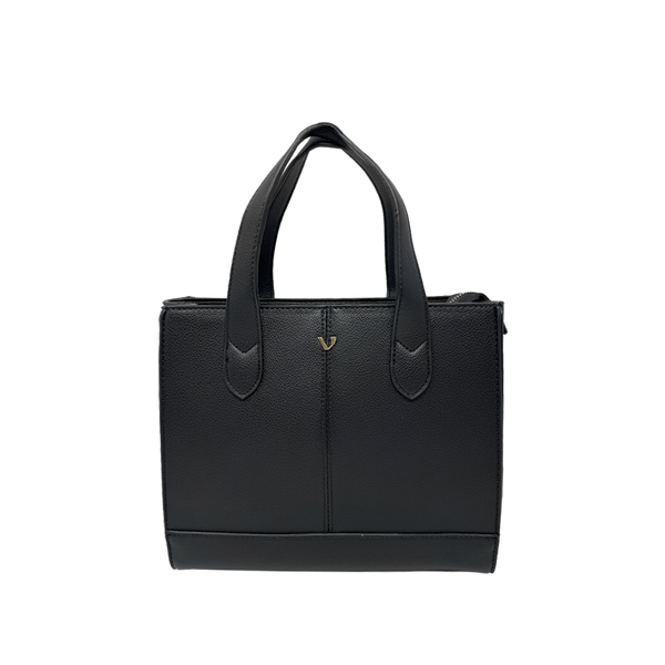 Cartera satchel September para mujer color negro