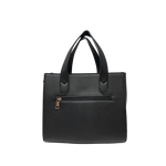 Cartera satchel September para mujer color negro