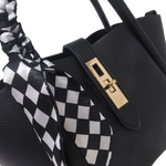 Cartera satchel Cammie para mujer color negro