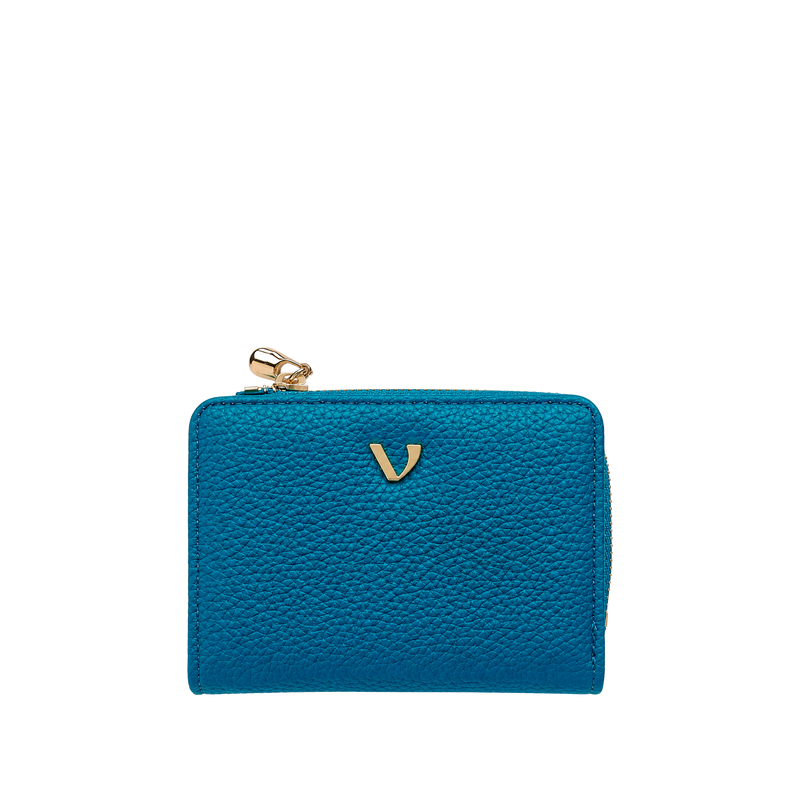 Billetera Mila para mujer color celeste