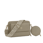 Cartera crossbody Salma para mujer color taupe