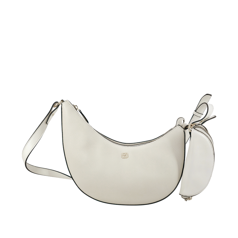 Cartera crossbody Arianna para mujer color hueso