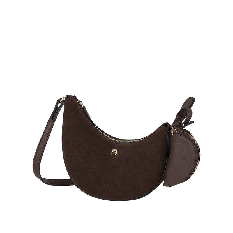 Cartera crossbody Arianna para mujer color chocolate