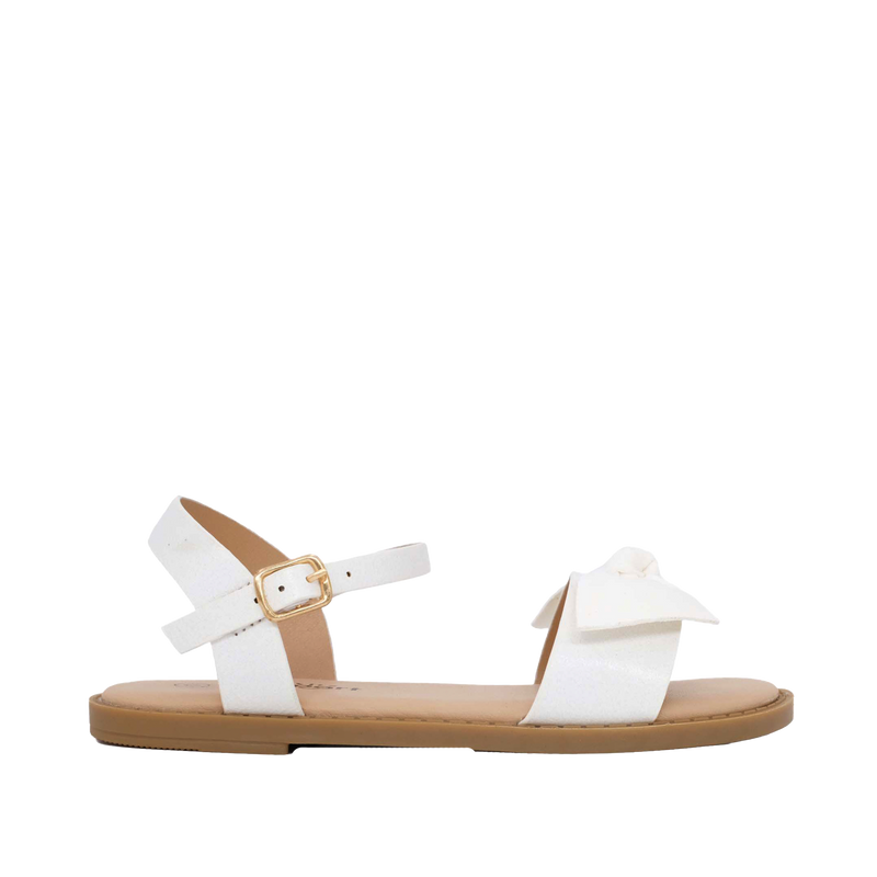 Sandalias flats Tammy para niña color blanco