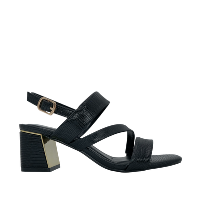 Sandalias de tacón Mariana para mujer color negro