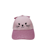 Gorra Cat para niña color rosado
