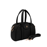 Cartera satchel Lari para mujer color negro