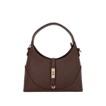 Cartera satchel Sabrina para mujer color chocolate