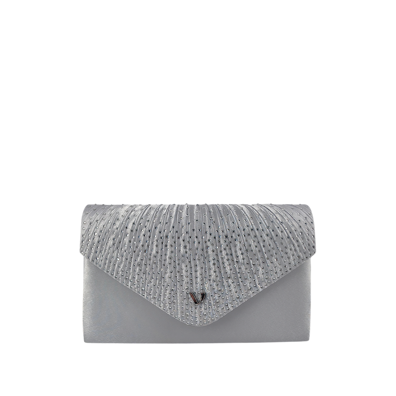 Cartera crossbody Olive para mujer color plateado