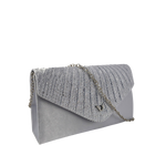 Cartera crossbody Olive para mujer color plateado