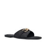 Sandalias flats Monica para mujer color negro