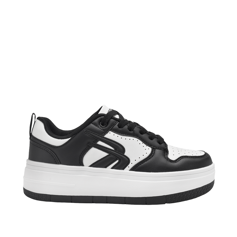 Sneakers Tina para mujer color blanco y negro