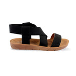 Sandalias flat Annamir negro para Mujer