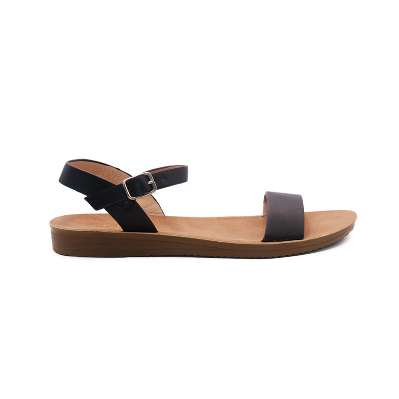 Sandalias Flat Maribel negro para Mujer