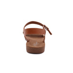 Sandalias flat Sulenmir camel para Mujer