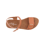 Sandalias flat Sulenmir camel para Mujer